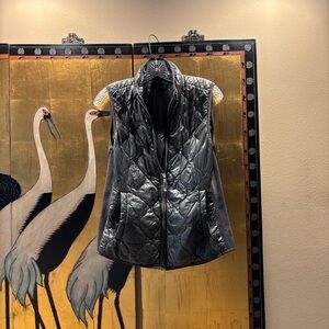 J.Crew Black Quilted Vest